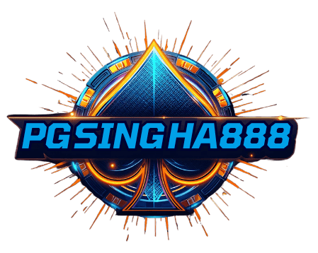 Futuristic Logo with Casino Elements PGSINGHA888